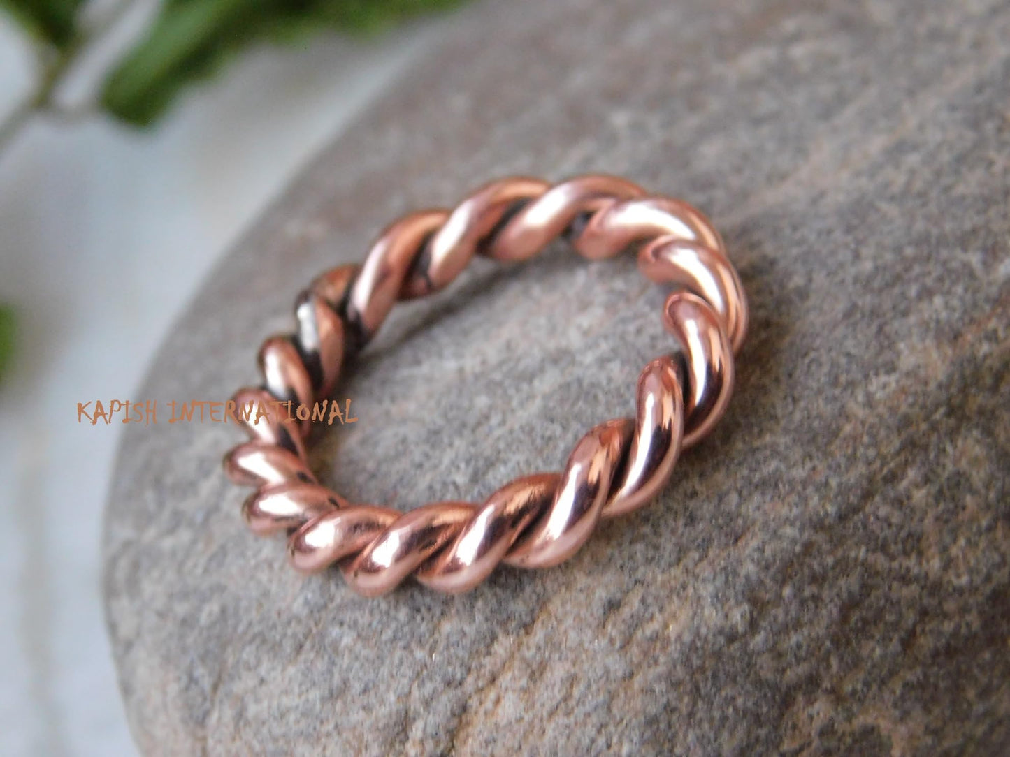 Pure copper tensor rings twisted, Simple ring, Tensor Rings Twist Ring Jewelry, Solid Copper Twisted ring for Men and Women, Jewelry for Unisex, (13.5)