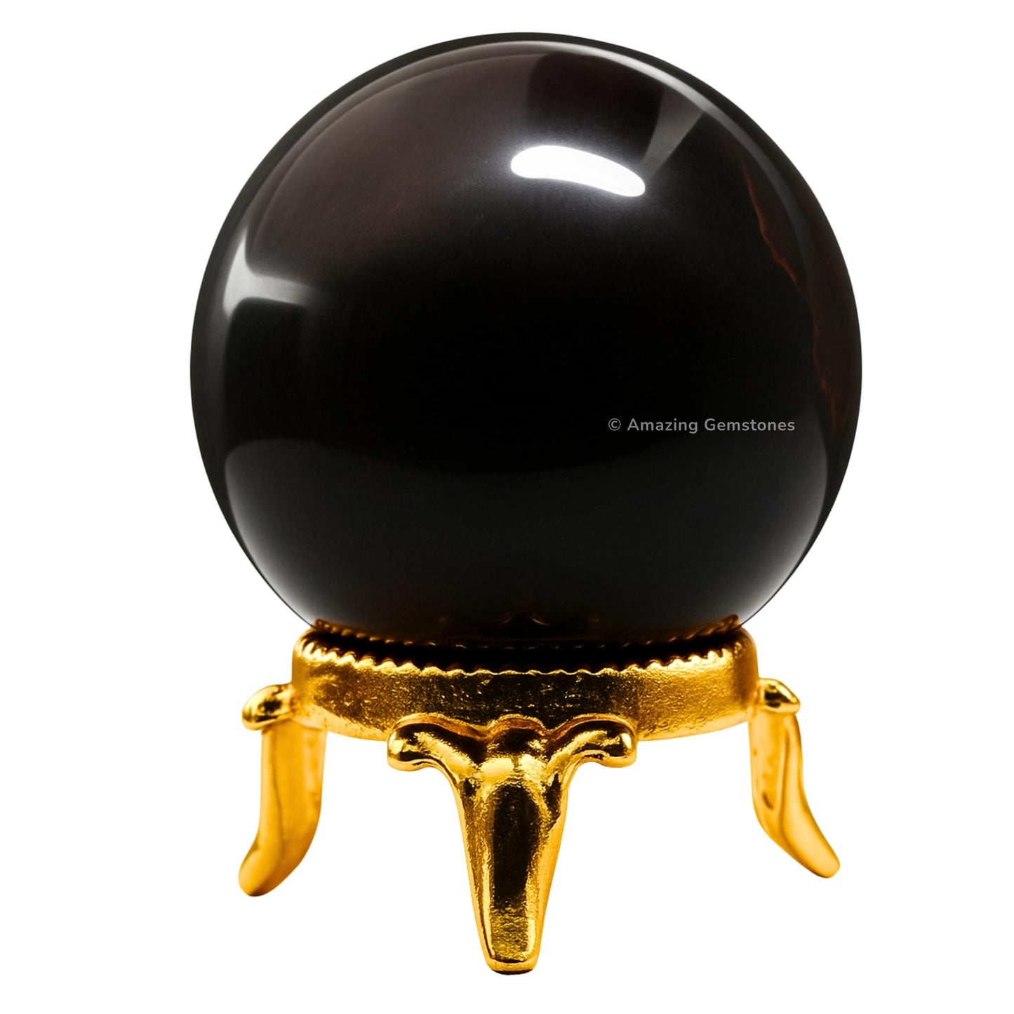 Amazing Gemstone Garnet Crystal Ball with Stand - 2 Inches Crystal Sphere Meditation Balls for Witchcraft and Decorative Balls