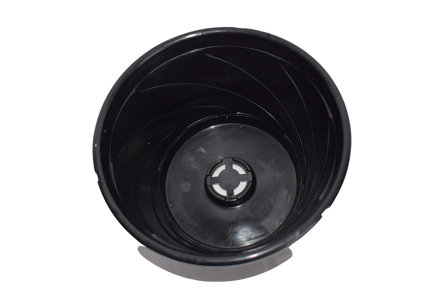 Landmark Plastics 10" Diameter Black Contempo Swirl Hanging Basket (5)