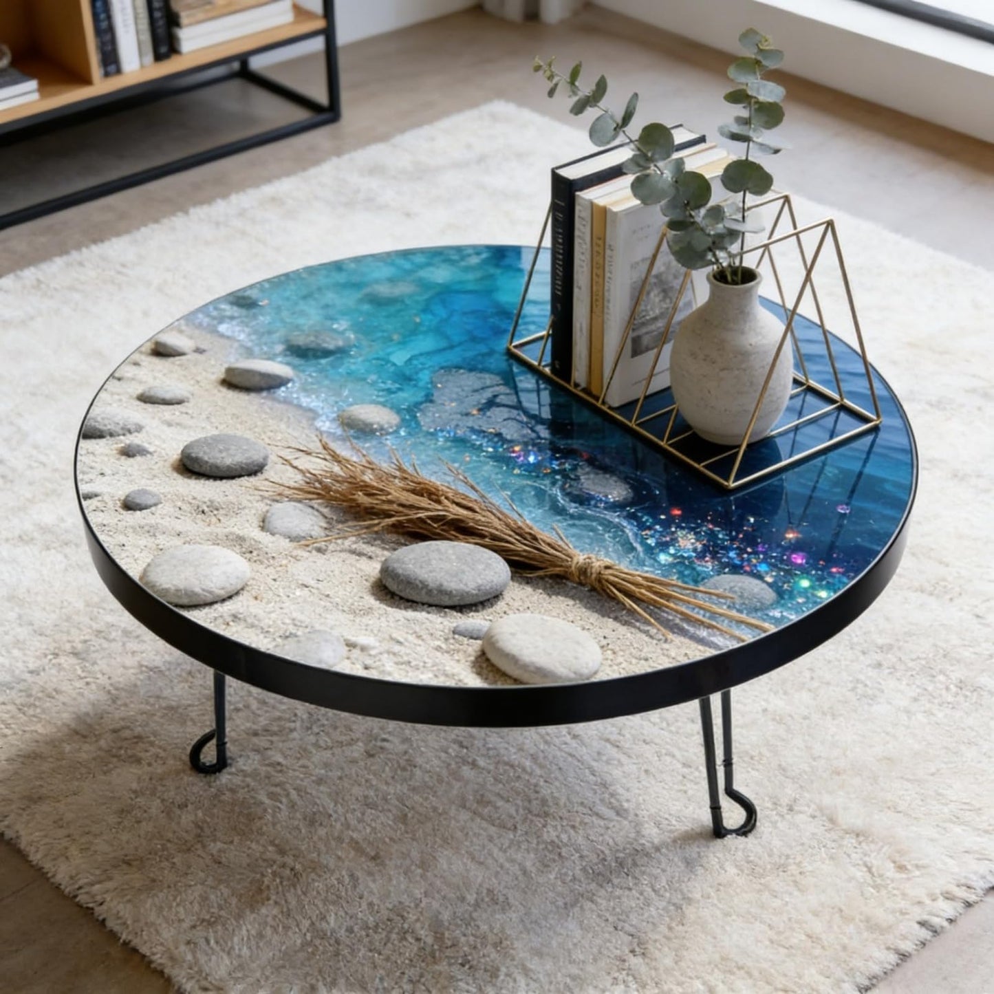 Extra Large Round Resin Table Molds, 19.68 inch Epoxy Resin Table Silicone Mold for Art Home Decor, DIY Artwork, Floral Preservation Bouquet Mold & Charcuterie Board Tables Coffee Table