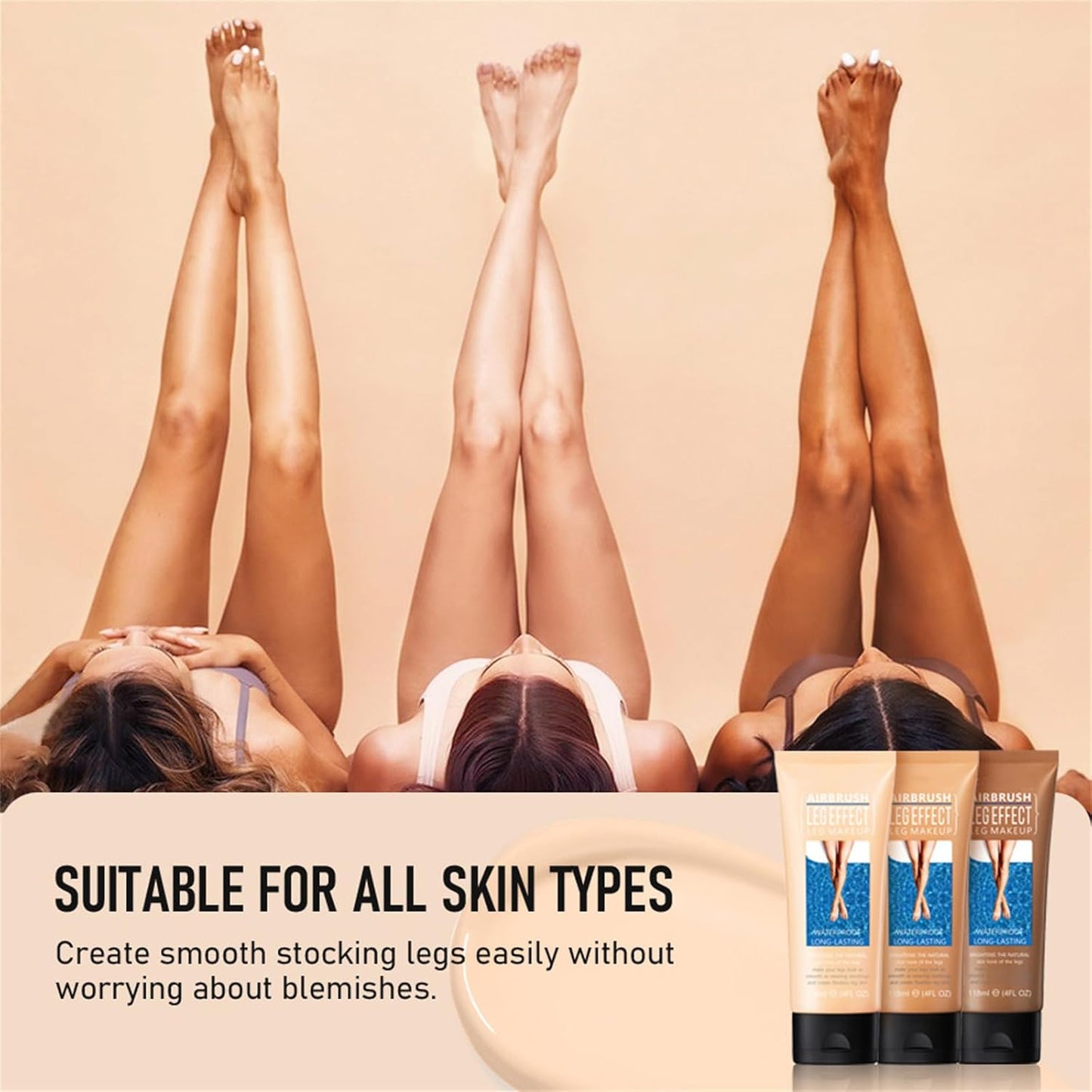 Leg Makeup Waterproof No Transfer, Leg Makeup Lotion, Body Makeup Waterproof Foundation, Leg Makeup for Varicose Veins Waterproof, Leg and Body Makeup for Tattoo Cover Up (Bronze)