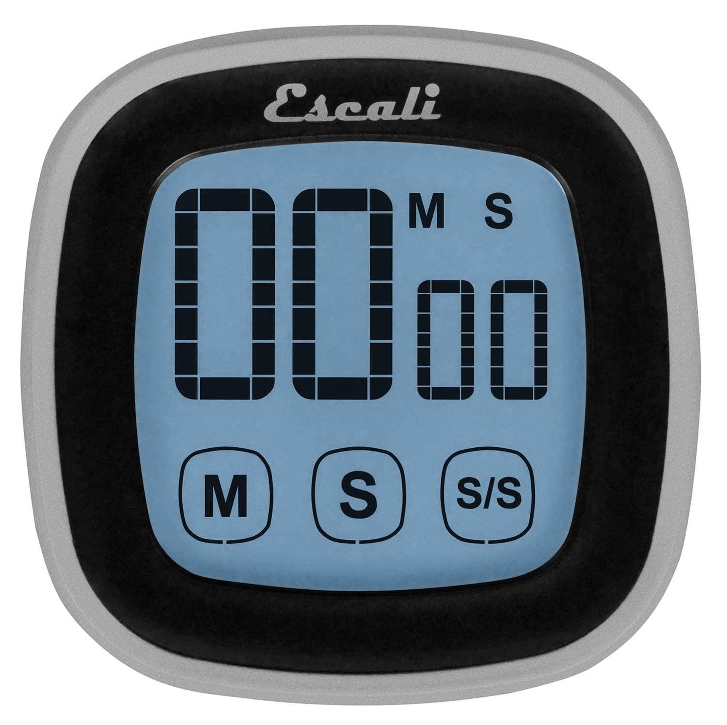 Escali Touch Screen LCD Display Digital Timer, Easy to Read and Touch Sensitive Controls Battery Saving, Black