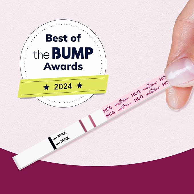 Easy@Home Pregnancy Test Strips Kit, 20 Pack Early Detection hCG Tests - Bulk Pregnancy Strips - Powered by Premom APP
