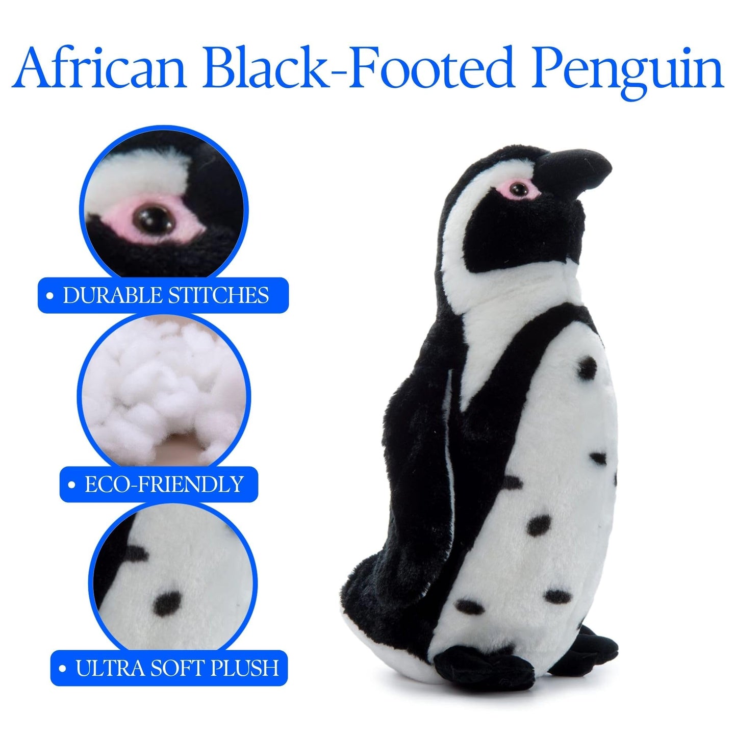 The Petting Zoo Penguin Stuffed Animal, Gifts for Kids, ABF Penguin Plush Toy 12 inches