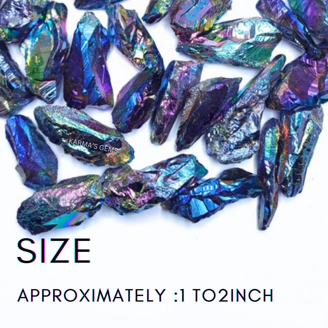 Crystals, Rocks, Jade, Crystals and Healing Stones, Witchcraft Supplies, Healing Crystals, Stones, Healing Stones, Rock Collection, Agate, Raw Stones (Amethyst Tanzine Aura Quartz, 2 Pcs)