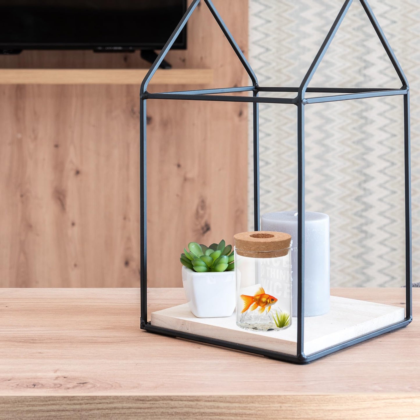 Ipetboom Creative Glass Plant Terrarium Vase Succulent Holder Hydroponic Flower Arranging Container for Desktop Office Home Décor