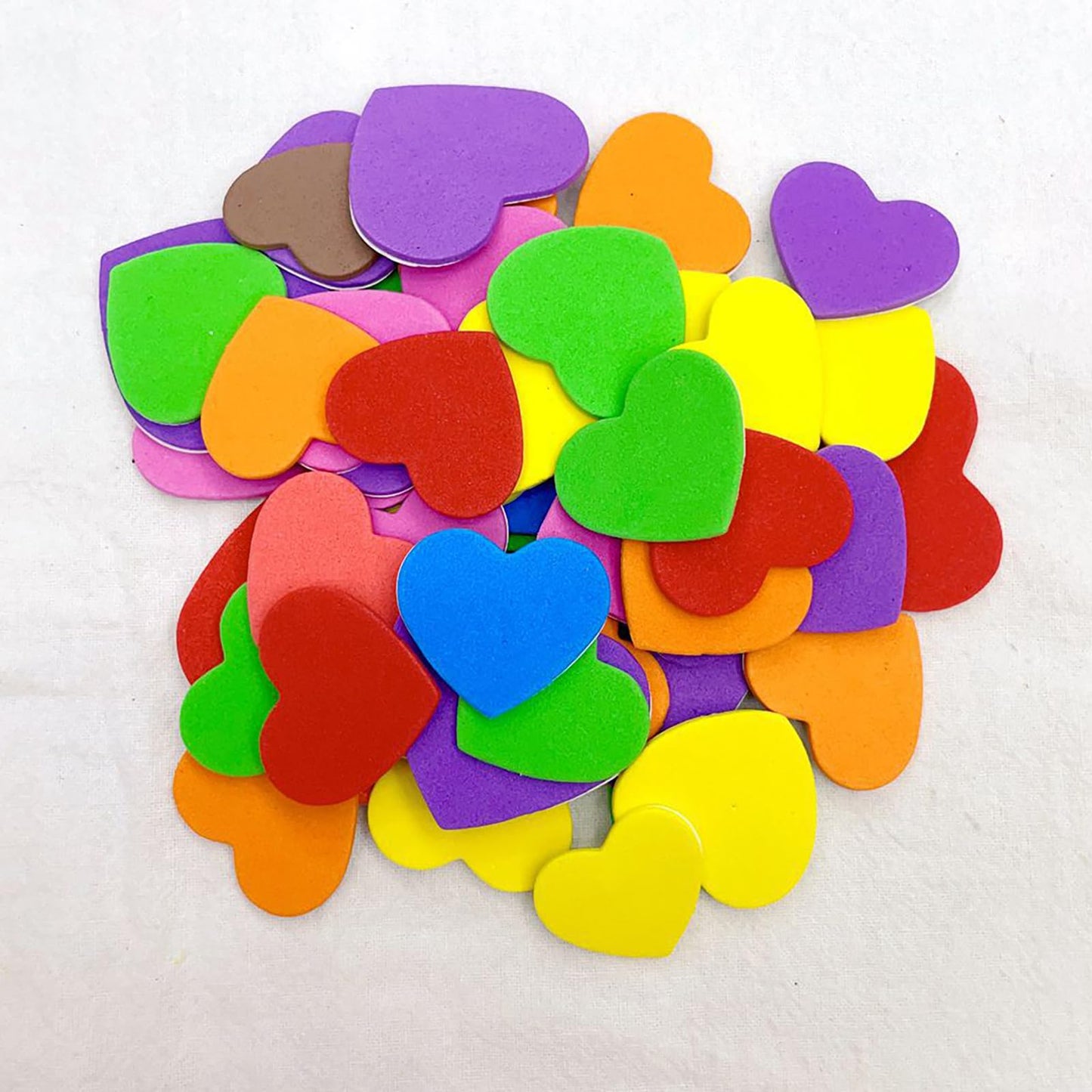 400 Pcs Foam Heart Stickers Self Adhesive Valentine's Day Heart Stickers Greeting Card Stickers for Scrapbooking Art Craft