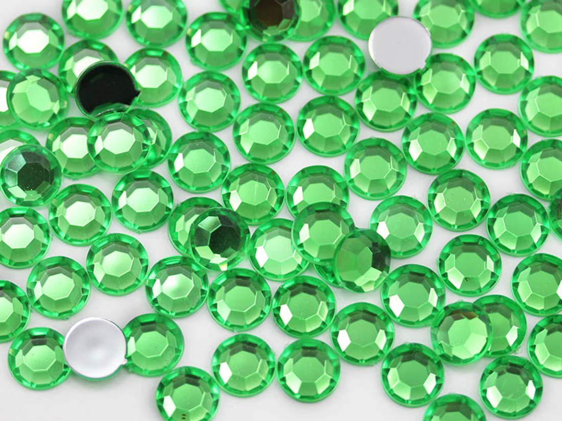 400PCS SS40 8mm Assorted Flat Back Acrylic Rhinestones Plastic Gems for Jewelry Making, Face Painting Cosplay Costume Embelishments