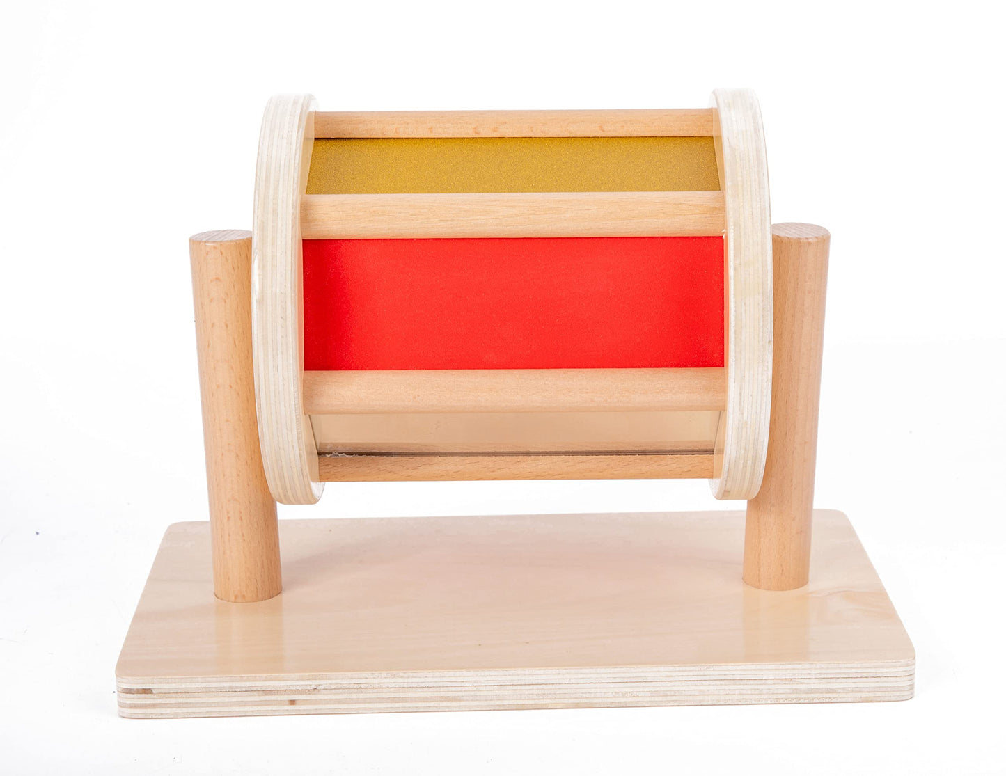 Full Size Spinning Drum Montessori Toys for Infant 6 - 12 Months 1 Year Old Babies Toddlers (Multiple Materials)