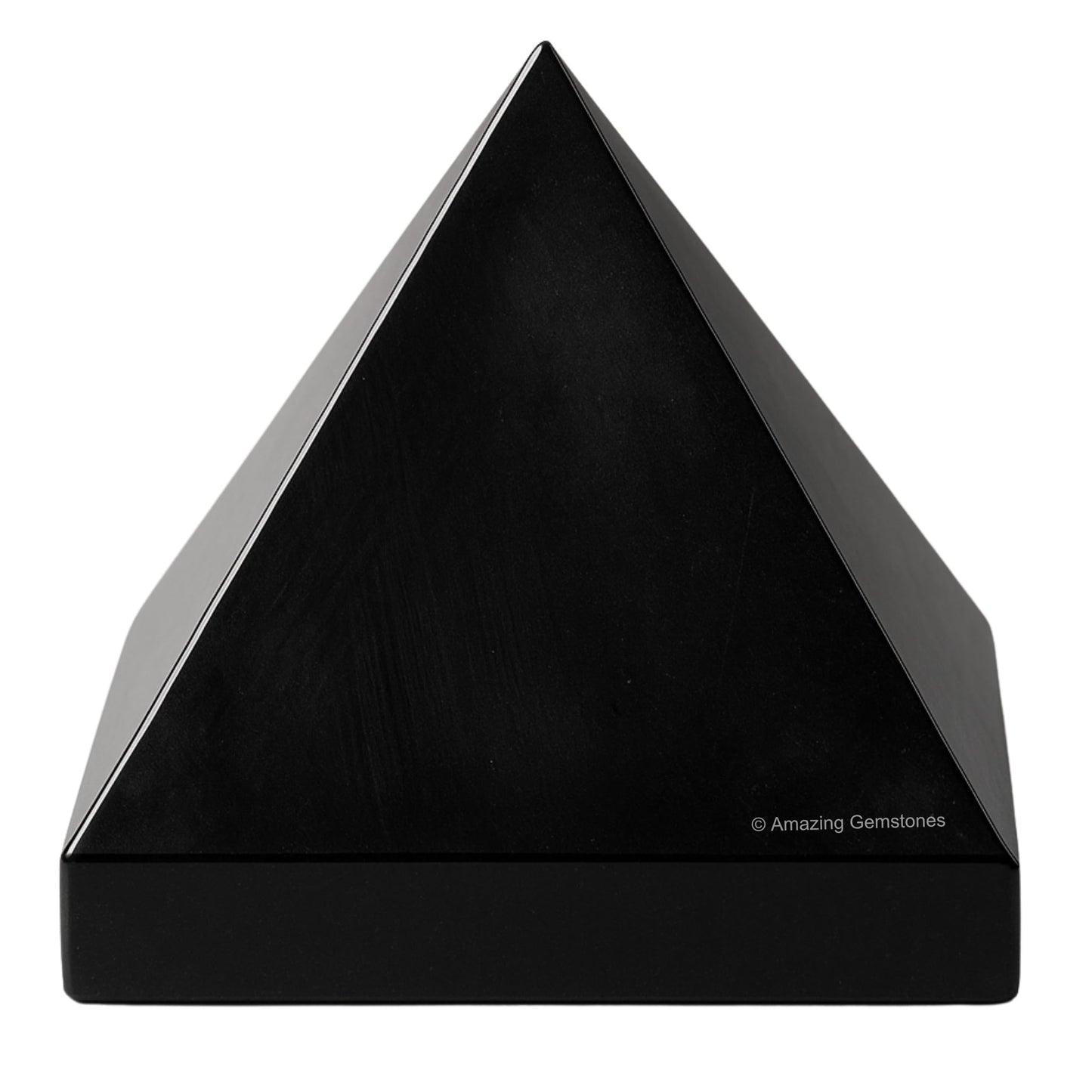 Amazing Gemstone Black Obsidian Pyramid Crystal Healing Stones - 2" Great Pyramid Figurine of Natural Stone Pyramid for Meditation, Reiki, Chakra Balancing and Crystal Pyramids Grid