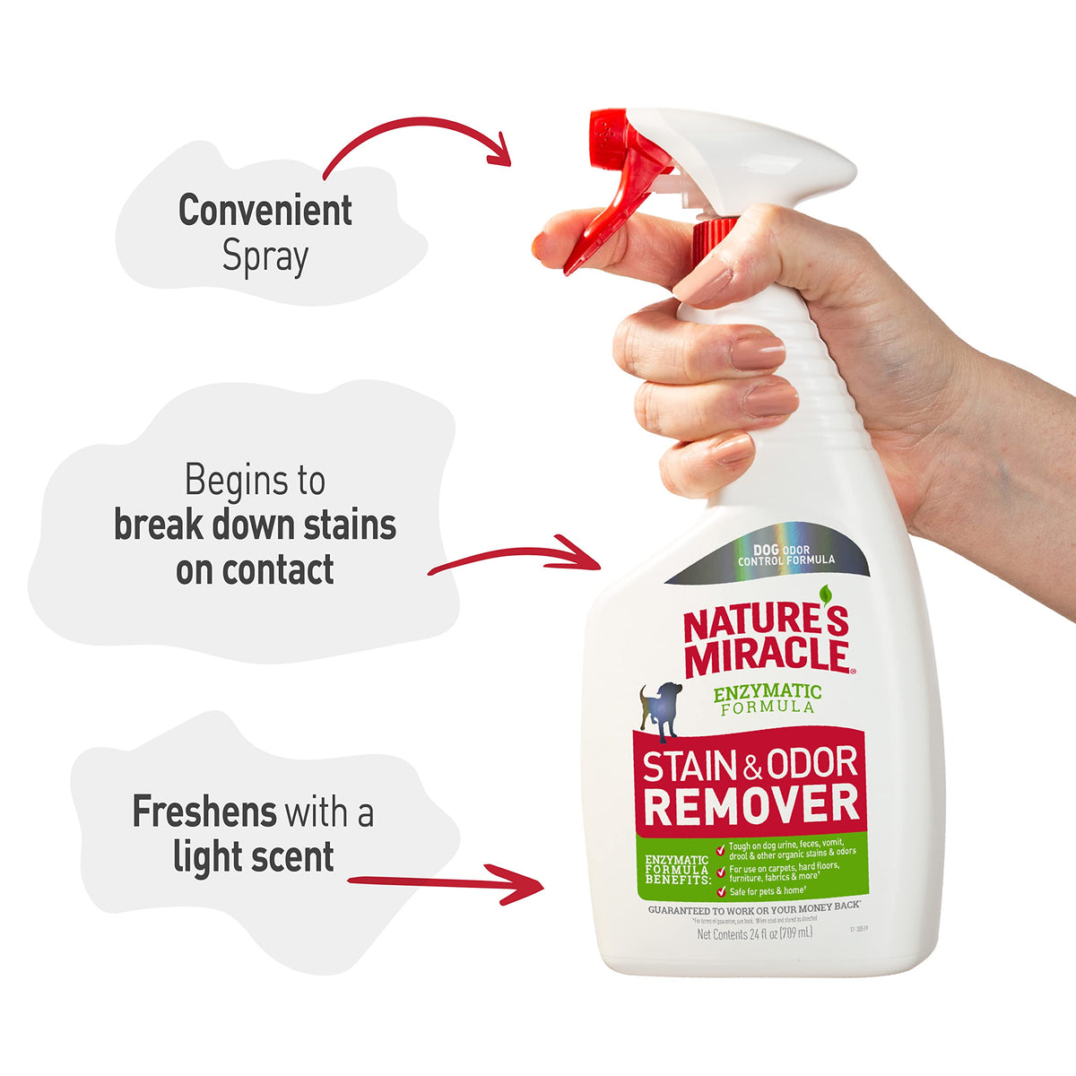 Nature’s Miracle Dog Stain & Odor Remover (24 Fl Oz)