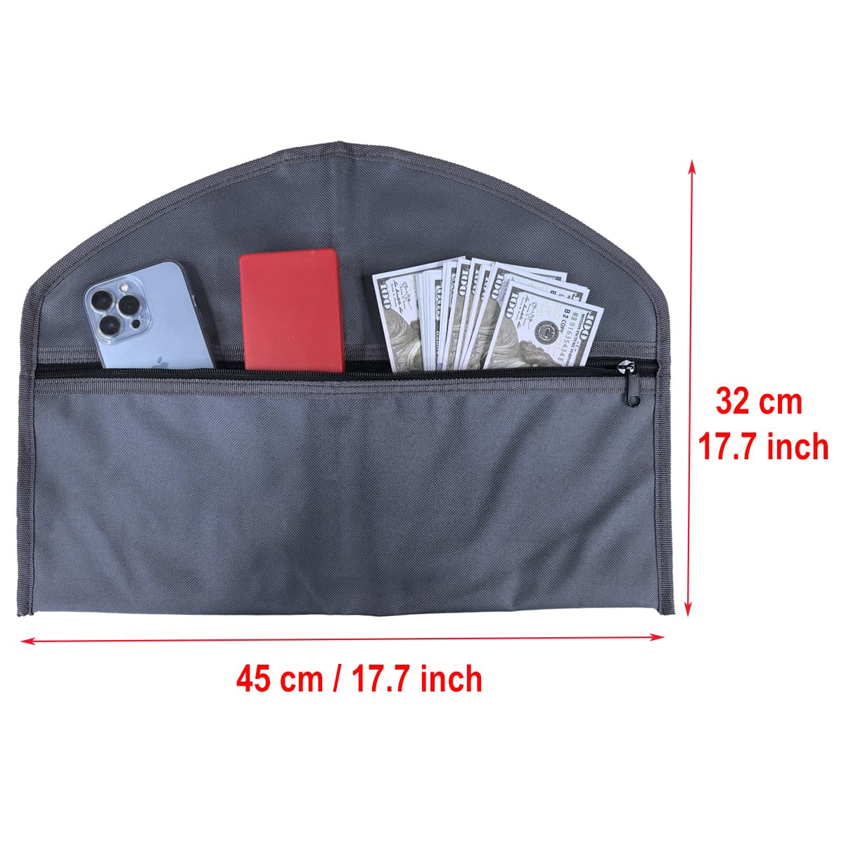 BEISUOSI Hanger Diversion Safe by Stash-it, Hidden Pocket Safe, Fits Under Hanging Clothes with Pocket to Hide Valuables for Home or Travel (2, BLACK)