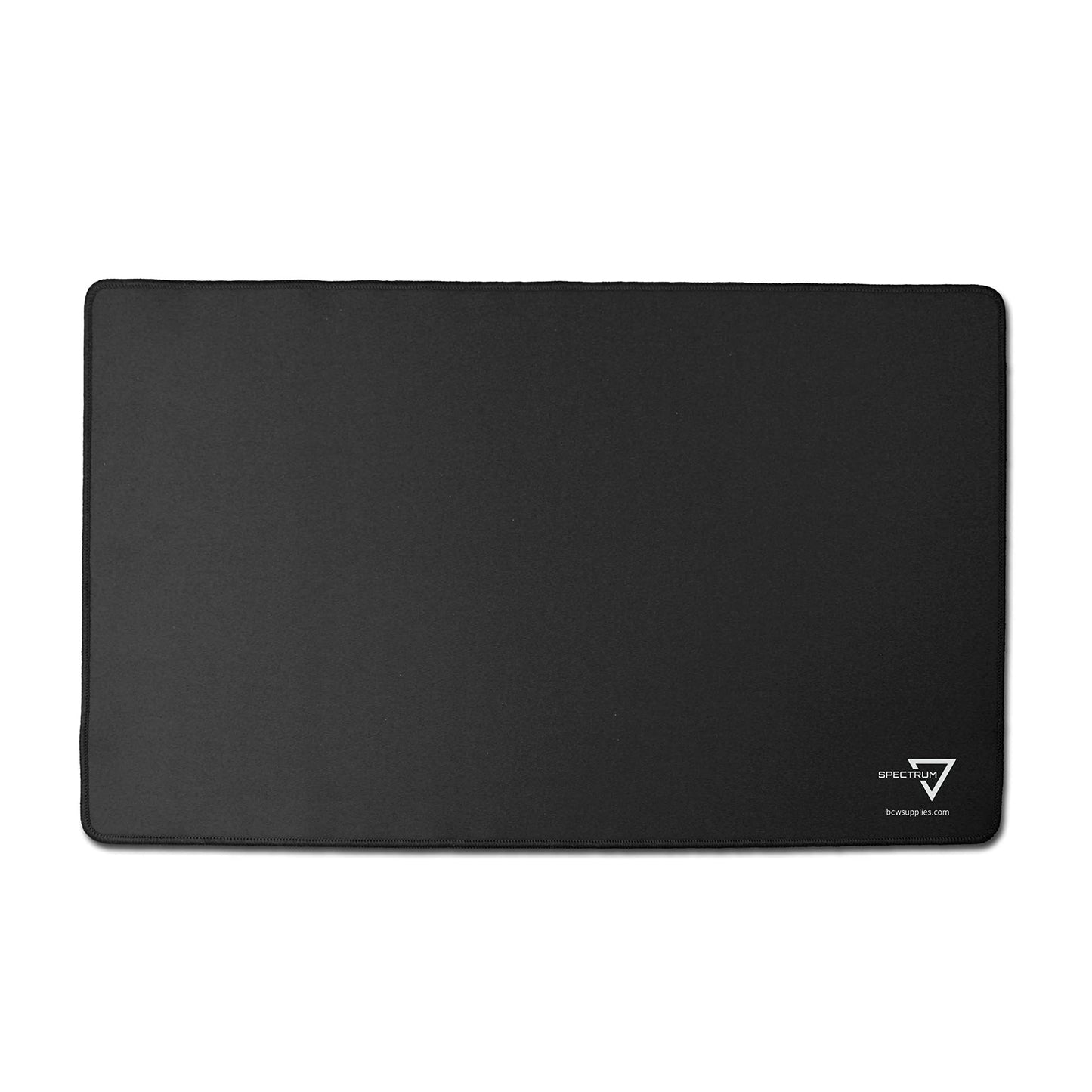 BCW Spectrum Playmat – Black (24" x 14") | Stitched Edges for Durability | Ideal for TCG, Tabletop Gaming & Magic: The Gathering