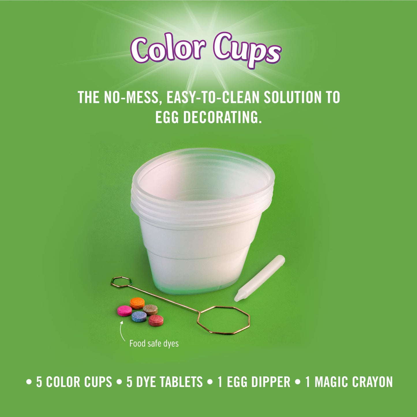 PAAS Deluxe Egg Decorating Kit Bundle Includes Deluxe Kit, 2 Egg Dippers, 5 Color Cups 1 ea