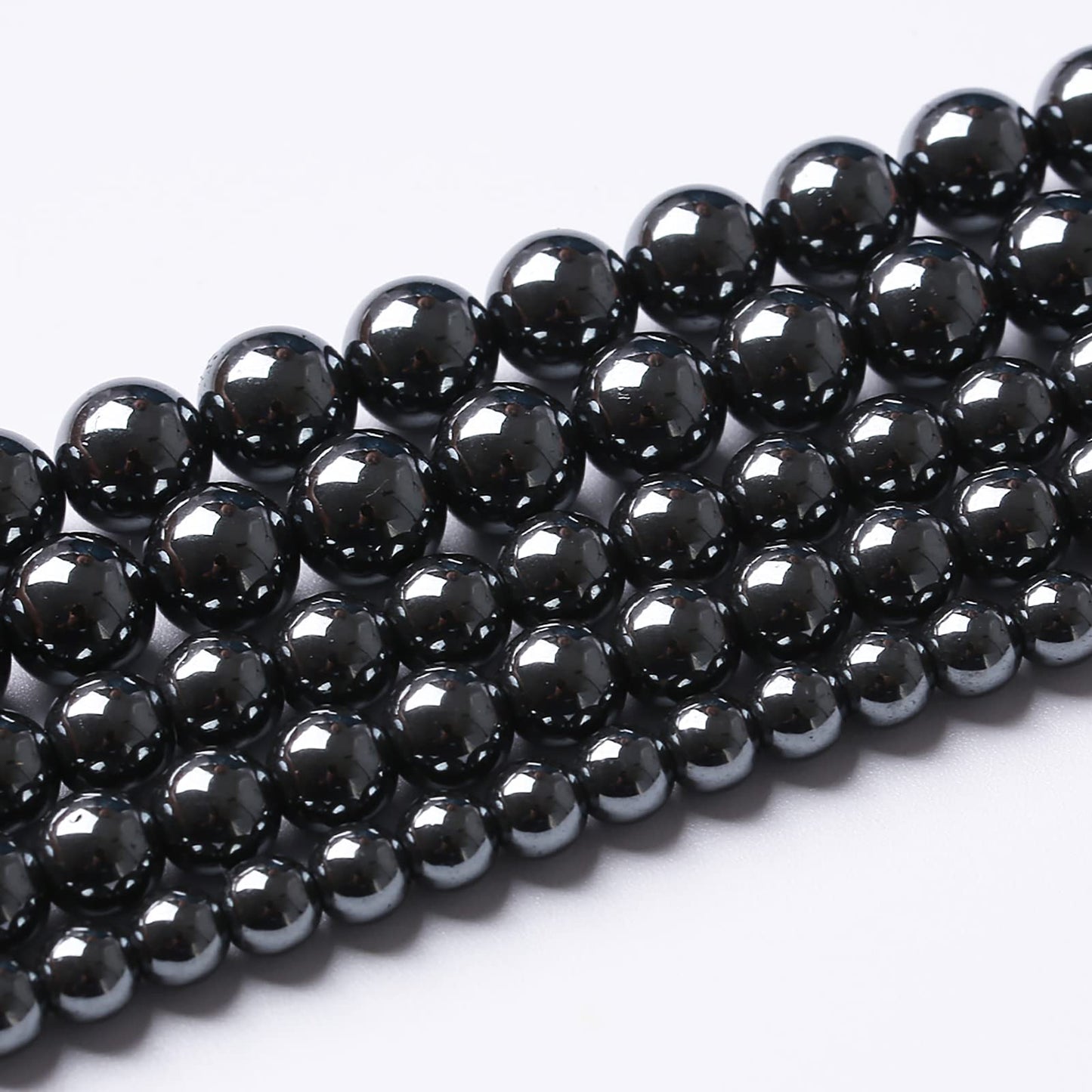 71pcs 6mm AAA Black Hematite Beads Natural Stone Gemstone Round Loose Beads for Jewelry Making DIY Bracelets Necklace Earrings