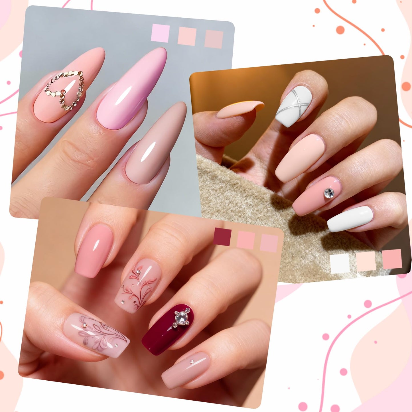 16 Color Acrylic Nail Powder Kit - for DIY Nail French Extensions & 3D Art, No Lamp Needed, Non-Yellowing, Professional Salon Quality, Bubble Free & Long Lasting