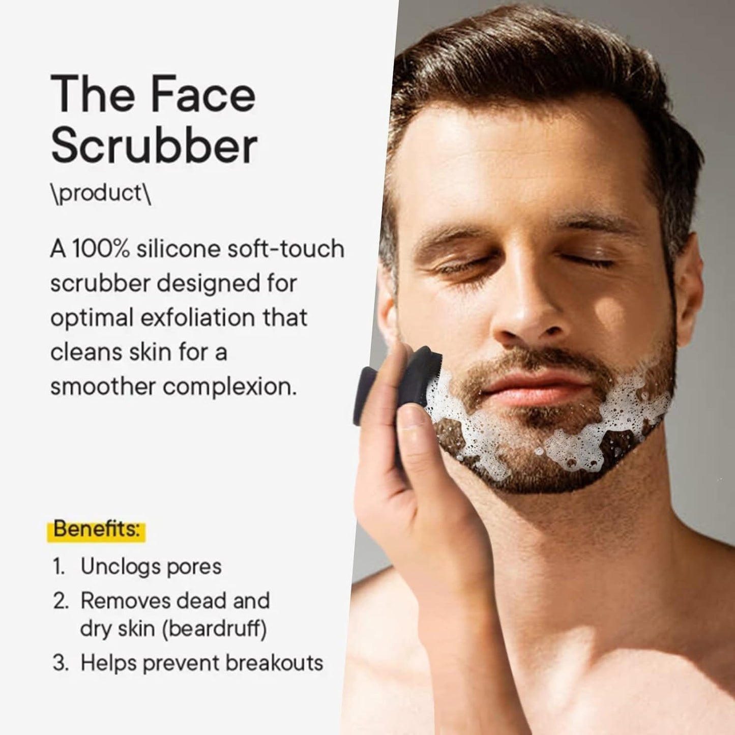 VWMYQ Face Scrubber 2 Pack Silicone Face Scrubber for Men Facial Cleansing Brush Silicone Face Wash Brush Manual Waterproof Cleansing Skin Care Face Brushes for and Exfoliating