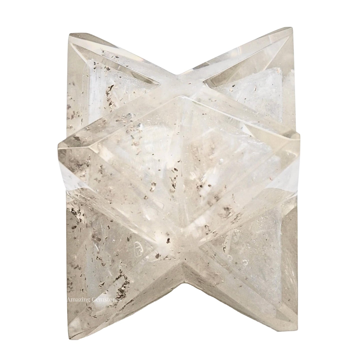 Amazing Gemstone 1 Pcs Selenite Large Crystal Orgone Merkaba Star for Reiki Healing Meditation and Crystal Grid