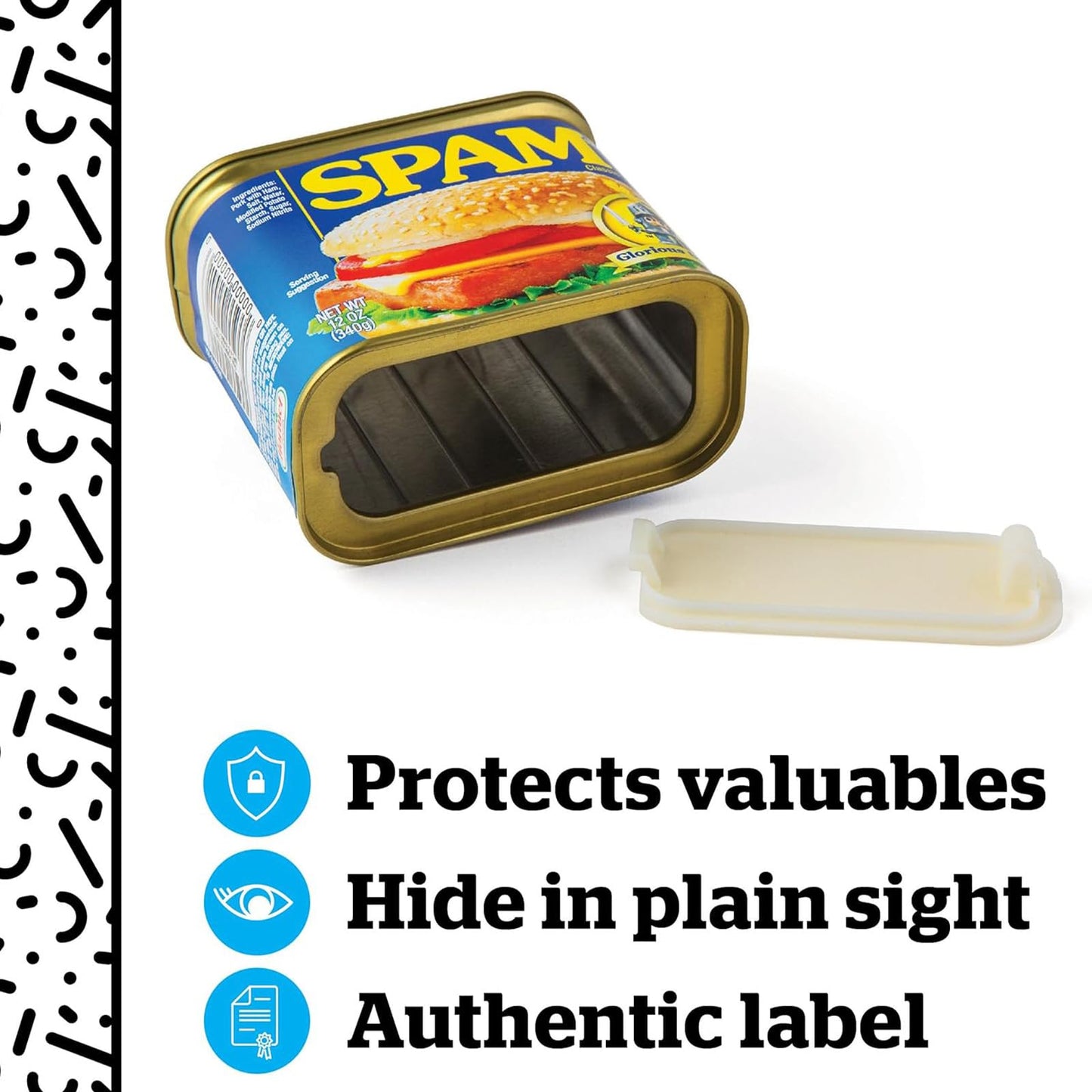 BigMouth Spam Diversion Can Safe, Hidden Stash Container for Valuables, Realistic Weighted Secret Compartment