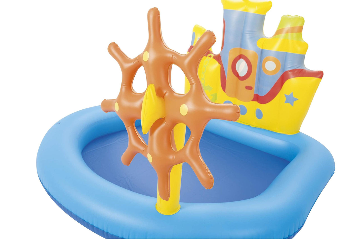 H2OGo! Tug Boat Inflatable Splash Pad - Kids Water Toy for Backyard Summer Water Play - Inflatable Water Park - Water Mat for Babies & Toddlers - (6 Piece Set)