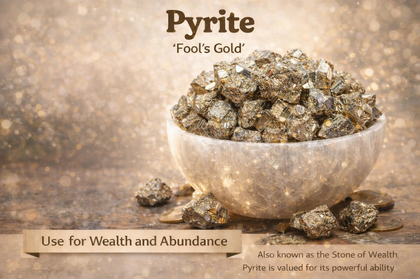 Healing Crystal Stones, 1.25-2.0" Large Reiki Healing Gemstones Natural Tumbled Polished Stones for Energy Witchcraft Therapy Meditation Pack 2 (Pyrite)