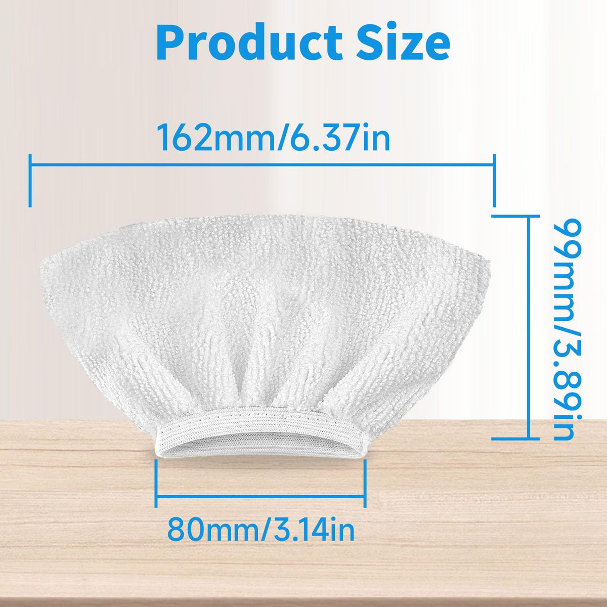 12 Pack Universal Handheld Steam Cleaner Pads Replacement Bissell Steam Shot Attachments (12 Count)