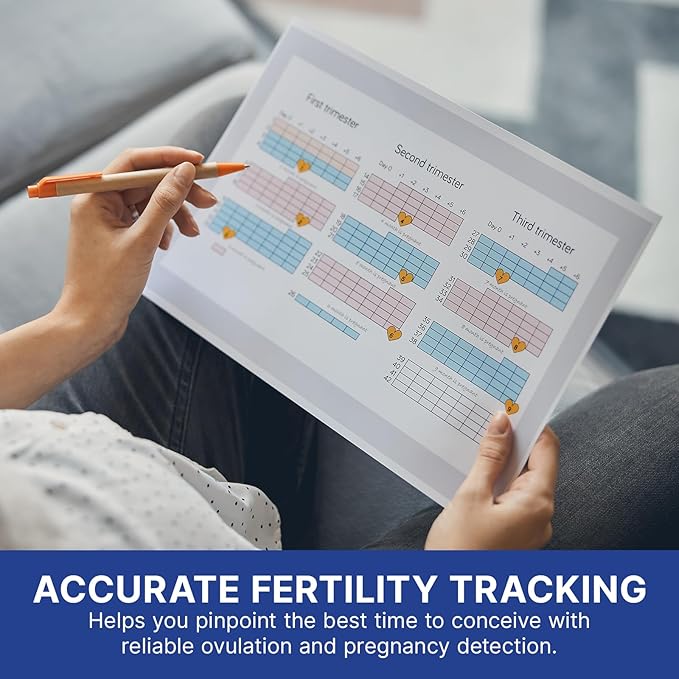 CorDx Ovulation + Early Detection Pregnancy Test Combo, Fertility and hCG Level Tracker Strips for Family Planning, Easy at Home Urine Testing, Clear and Fast Result with Over 99% Accuracy, 70 Tests