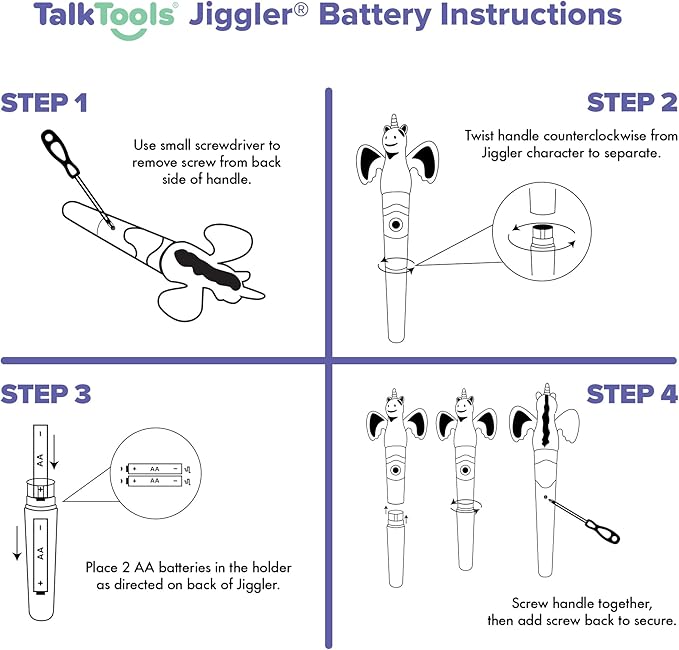 TalkTools Jiggler - Chewable Oral Facial Massager - Oral Sensory Massager - Calming Motor Therapy for Kids - Unicorn/Sloth - Set of 2
