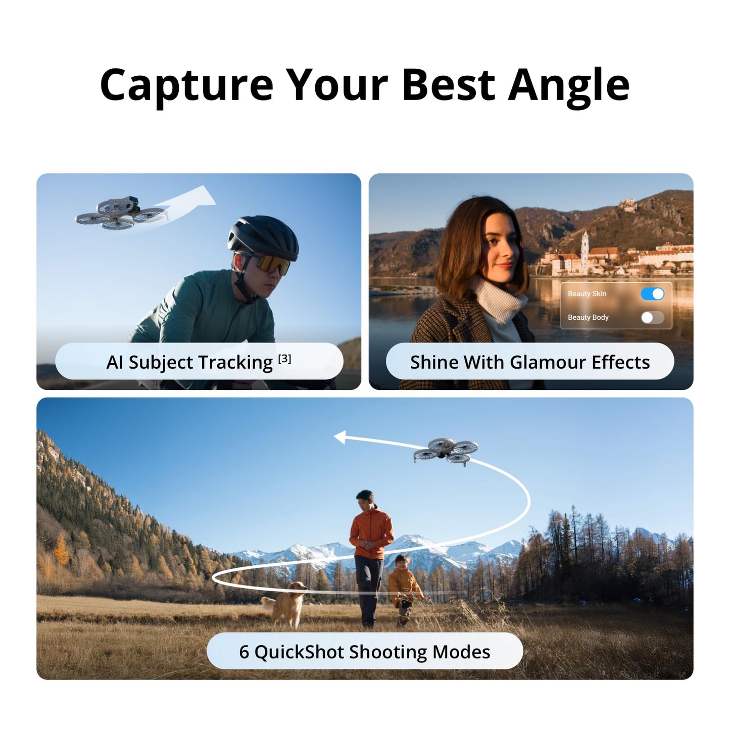 DJI Flip Two Battery Combo Without Screen Remote Controller, Drone With 4K UHD Camera for Adults, Palm Takeoff, Auto Return, Intelligent Flight, 2 Batteries