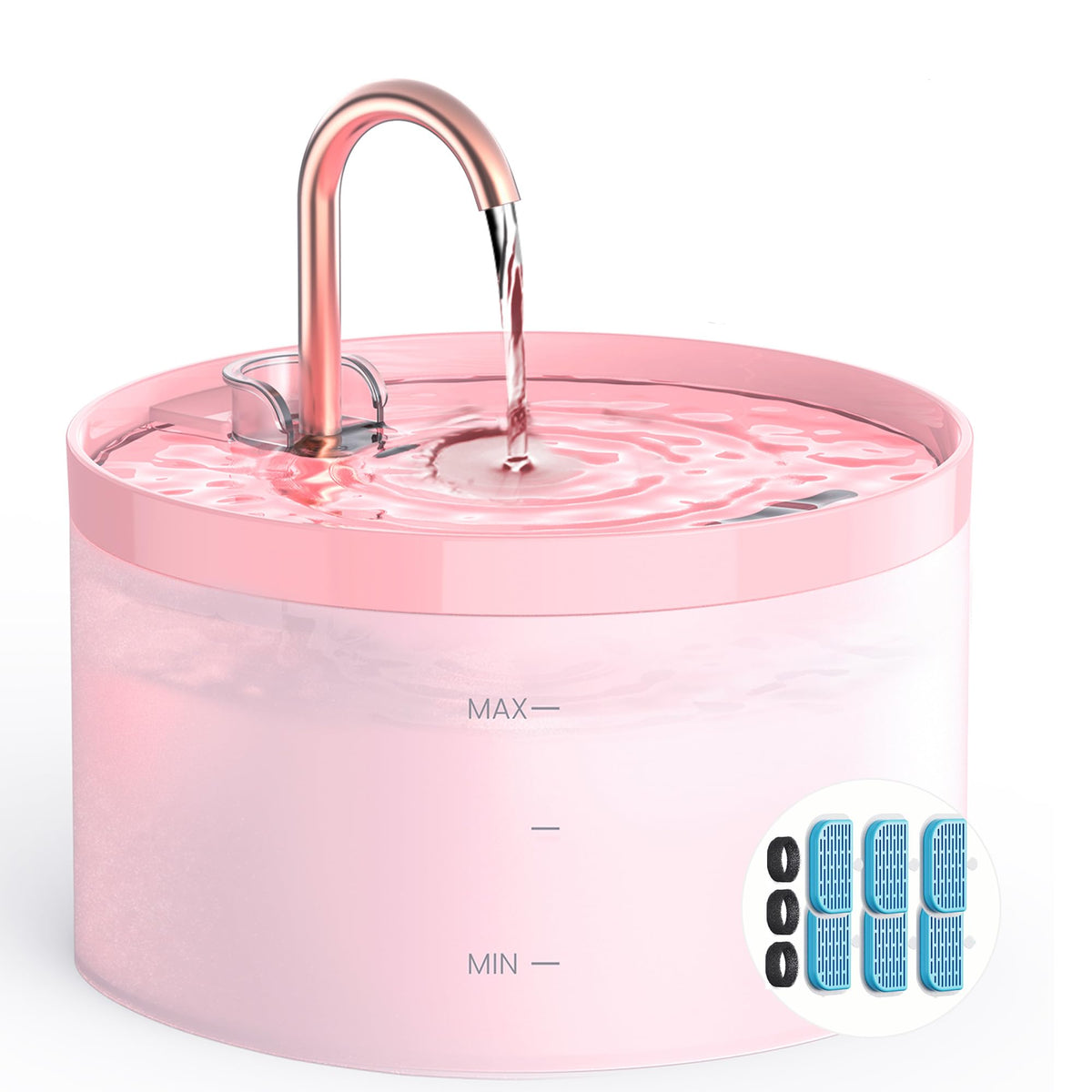 Cat Water Fountain for Cats Indoor: 67oz/2L GIOTOHUN Cat Fountain