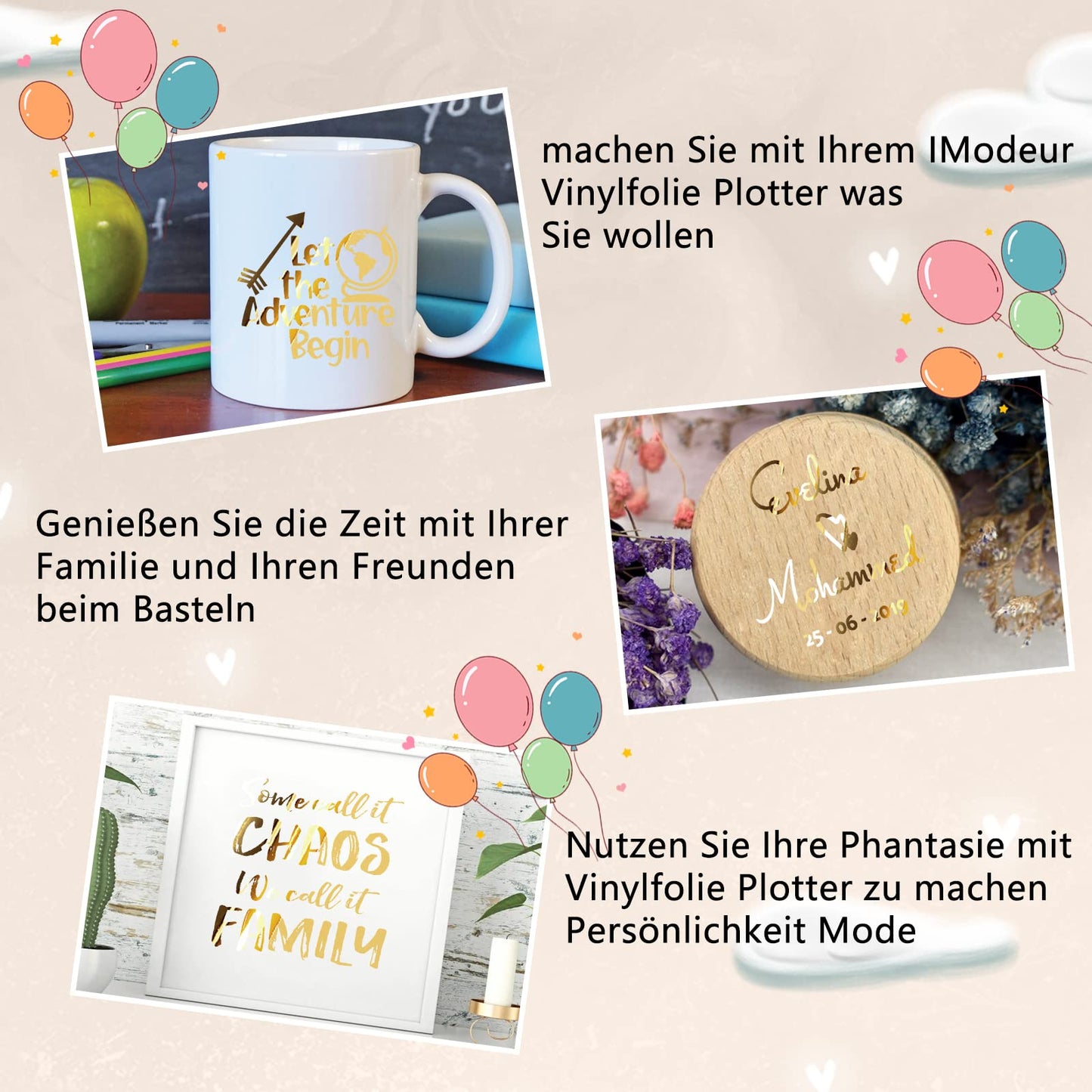 iImagine Vinyl Permanent Vinyl, 72 Pack Permanent Adhesive Vinyl Sheets (12”x 12”) for Silhouette Cameo and Any Craft Machine Cutters.