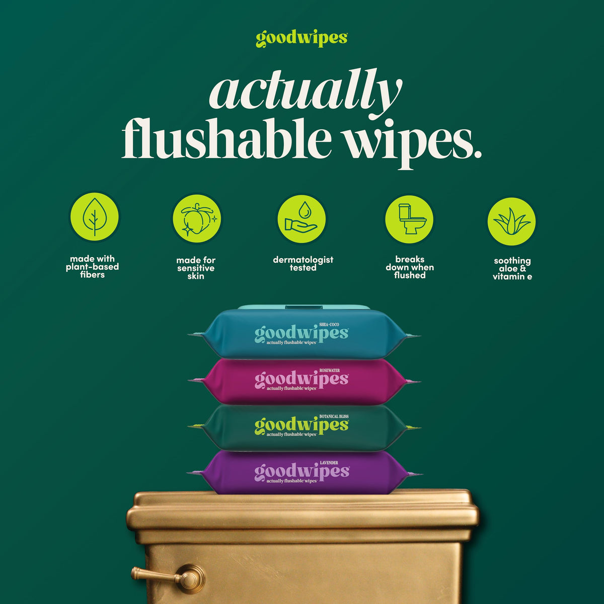 Flushable Wipes (150 Count)