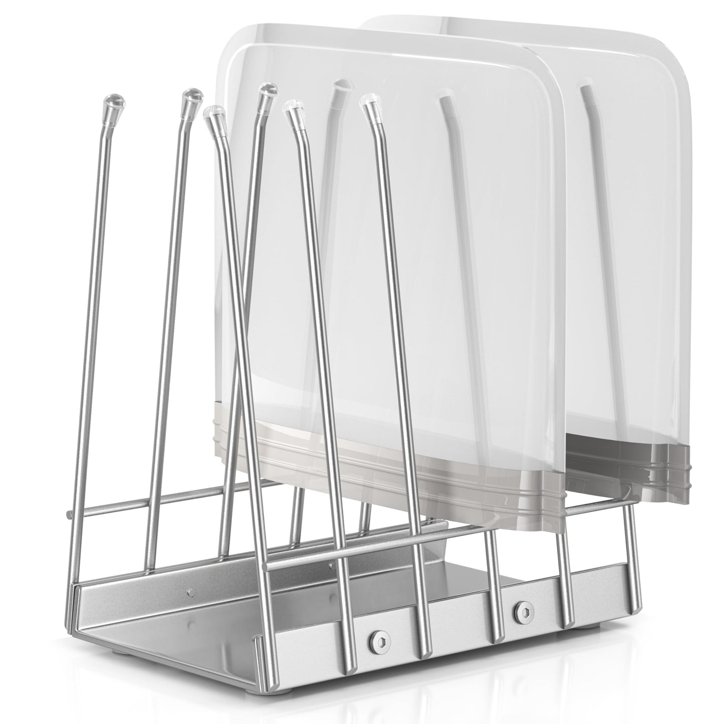 Josmimic Reusable Bags Drying Rack, Plastic Bags Dryer for Ziplock Lerine Silicone Gallon, Snack, Sandwich Storage Bags, Silver