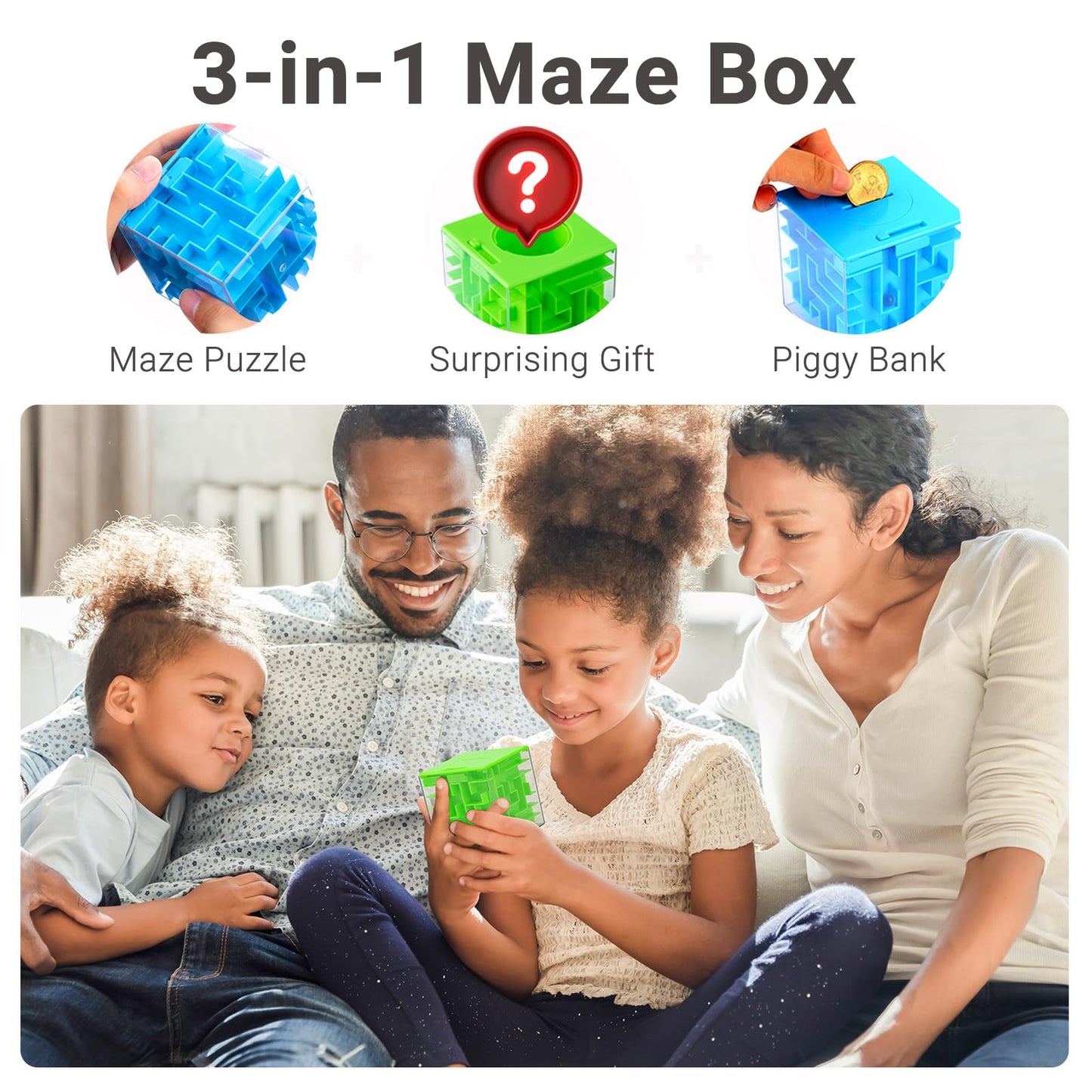 iKeelo Money Maze Puzzle Box (2 Pack) for Kids and Teens, Makes Cash Gift Giving More Fun