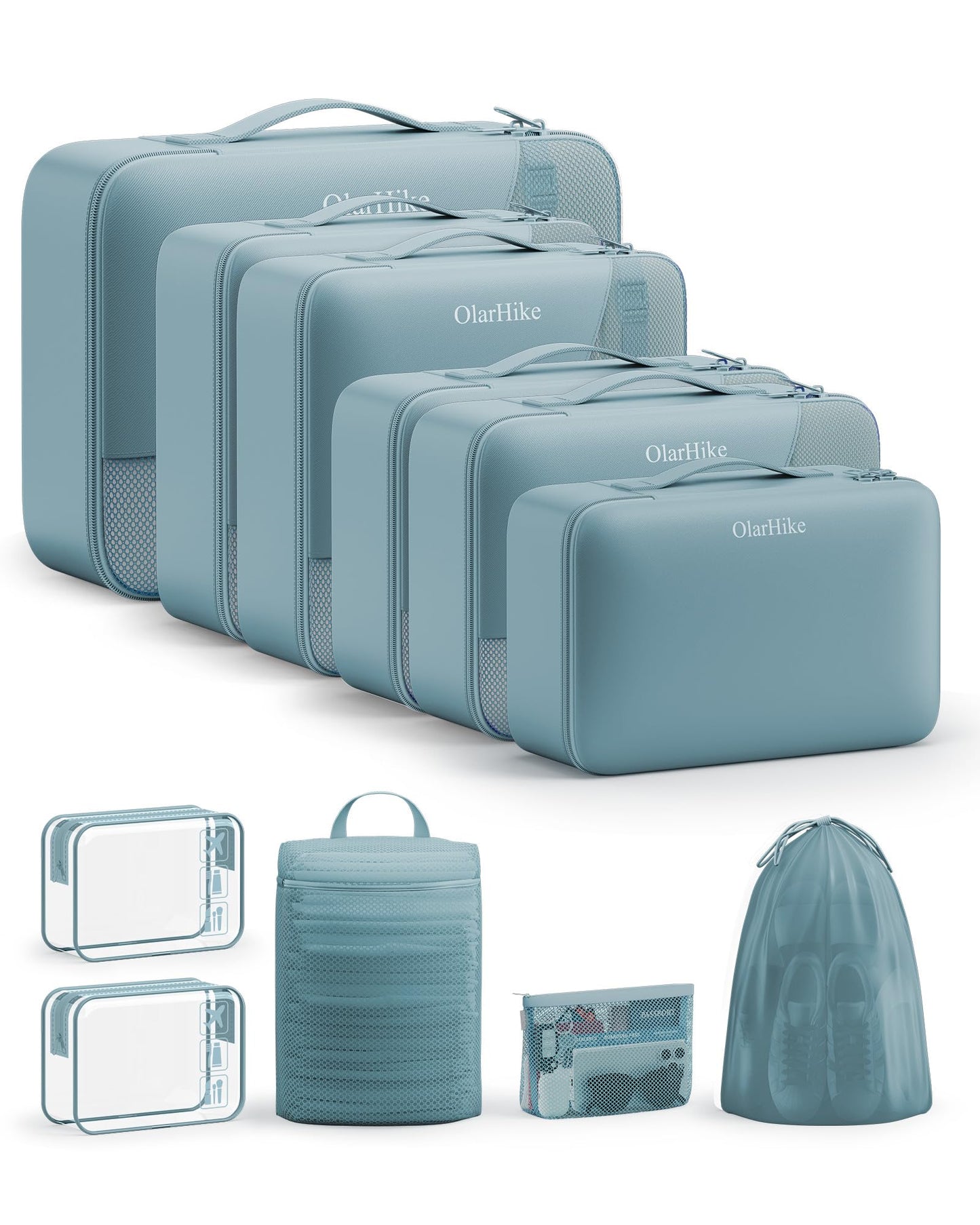 11 Set Packing Cubes for Travel, Gifts for Women Mom,Anti-Tearing Suitcase Organizer,OlarHike Vacation Essentials & Accessories for Cruise Ship