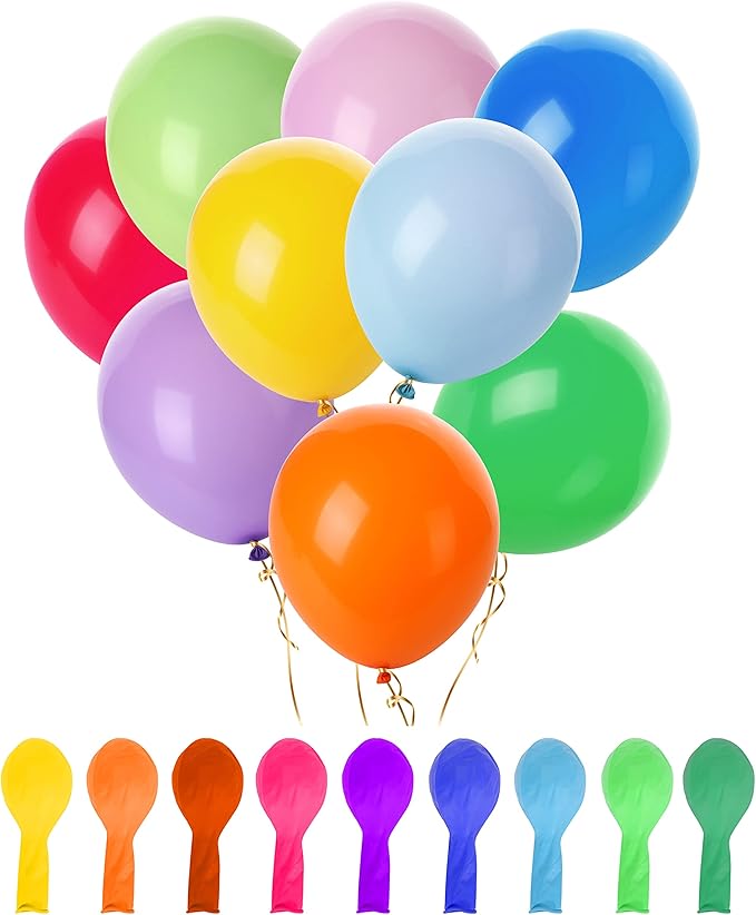 Mr. Pen- Balloons, 12 Inch, 54 Pack, Vibrant Colors, Party Balloons