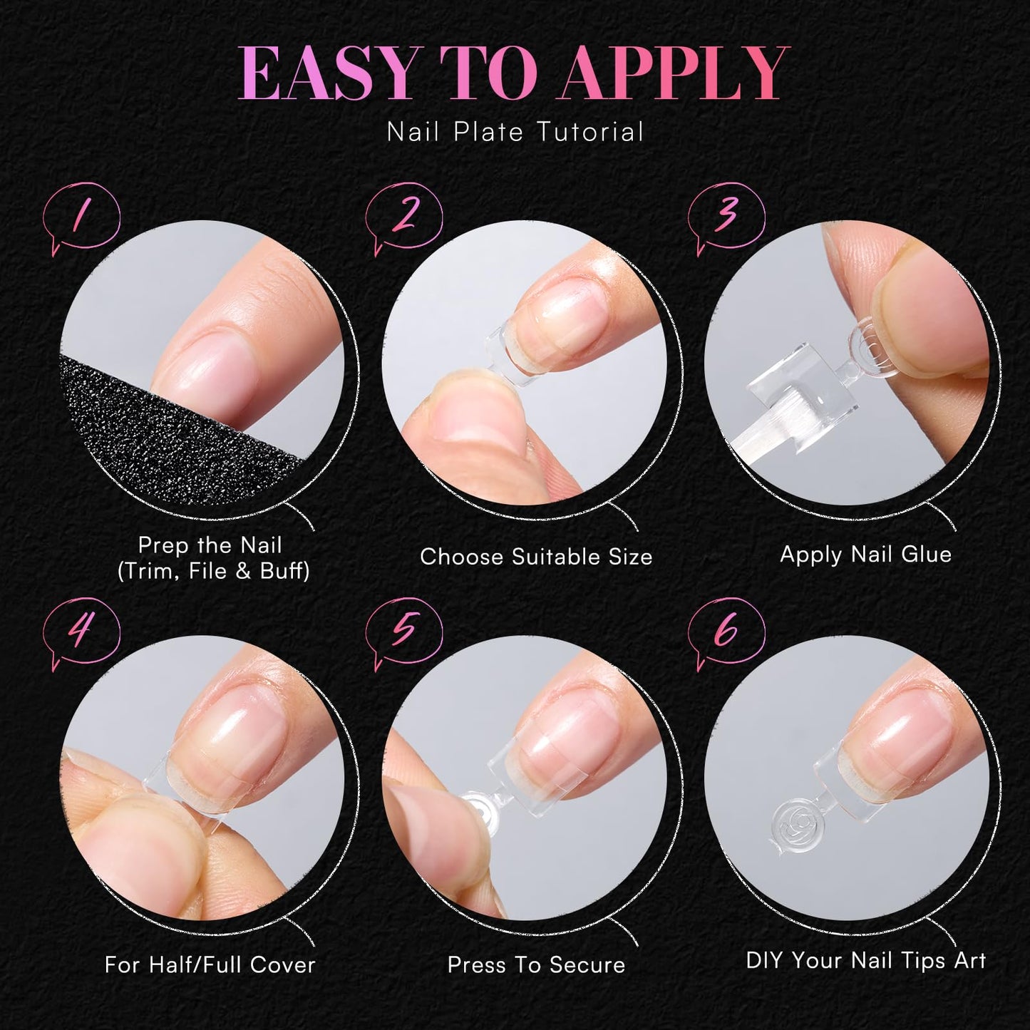 Makartt Short Square Nail Tips: 240PCS, 15 Sizes, Pre Shaped Clear Acrylic Fake Nails- Full Cover Half Matte Soft Press On Nail Extensions Long-lasting Supplies Salon and DIY at Home