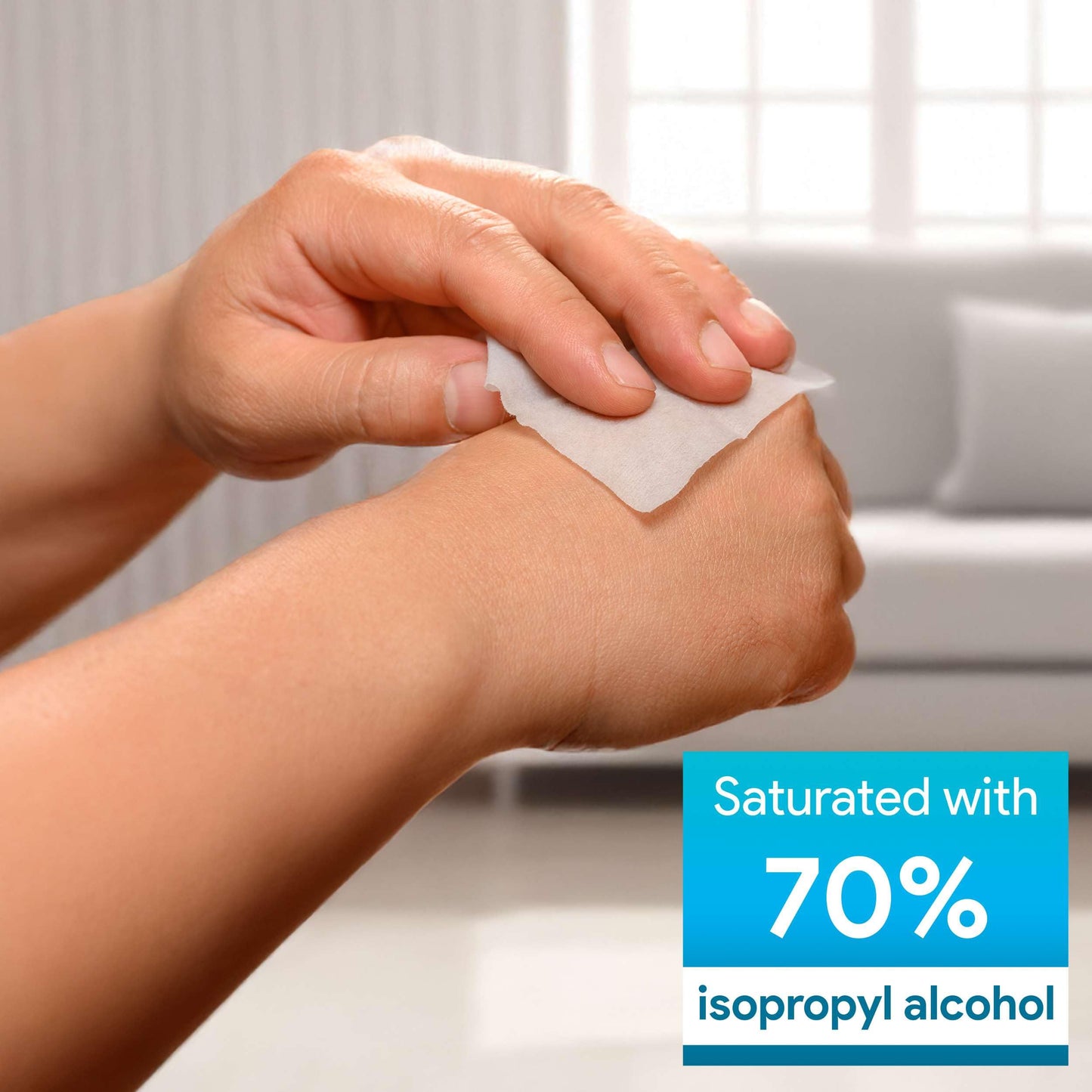 Large Alcohol Wipes Individually Wrapped - 200 Sterile Alcohol Prep Pads Saturated with 70% Isopropyl - For Home, First Aid Kits, and Medical Use