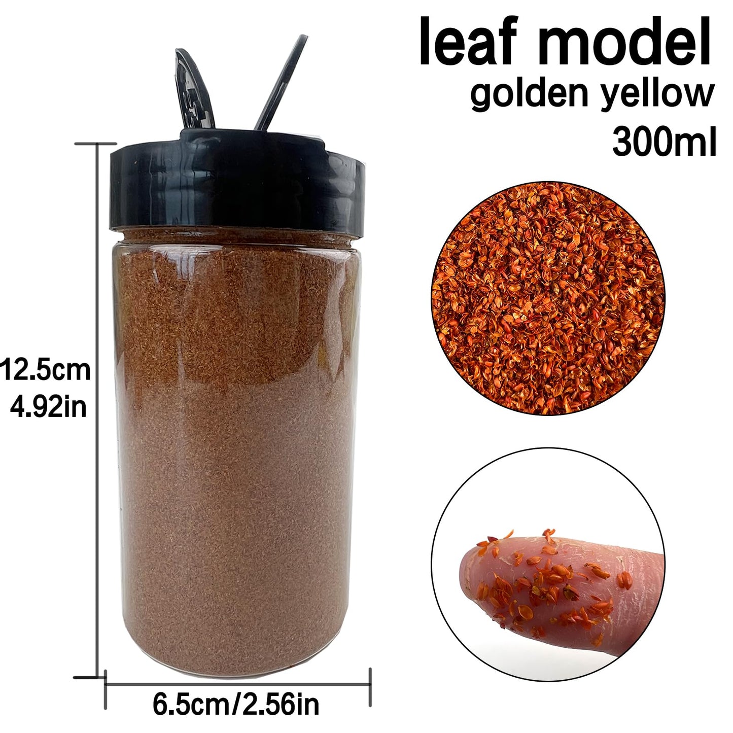 ZZZ SAN ZHI Multicolor Leaf Model - 300ml Miniature Scenery Material for Train Railway, Diorama, Car Scene & Scale Landscape Layouts (Golden Yellow)