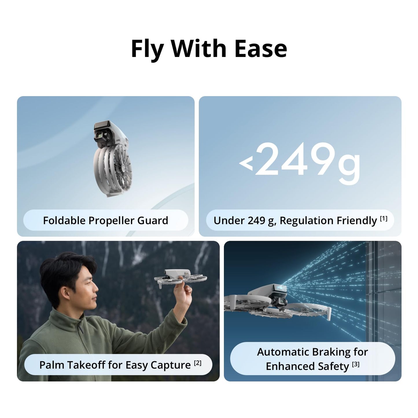 DJI Flip Two Battery Combo Without Screen Remote Controller, Drone With 4K UHD Camera for Adults, Palm Takeoff, Auto Return, Intelligent Flight, 2 Batteries