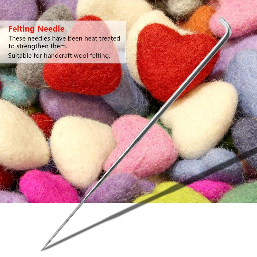 100Pcs Needle Felting Needles, 3 Sizes Wool Felting Needles Kit with Storage Box, Needle Felting Tools for DIY Craft, Wool Roving Sculpting, Starter Repair Kit (L/M/S)