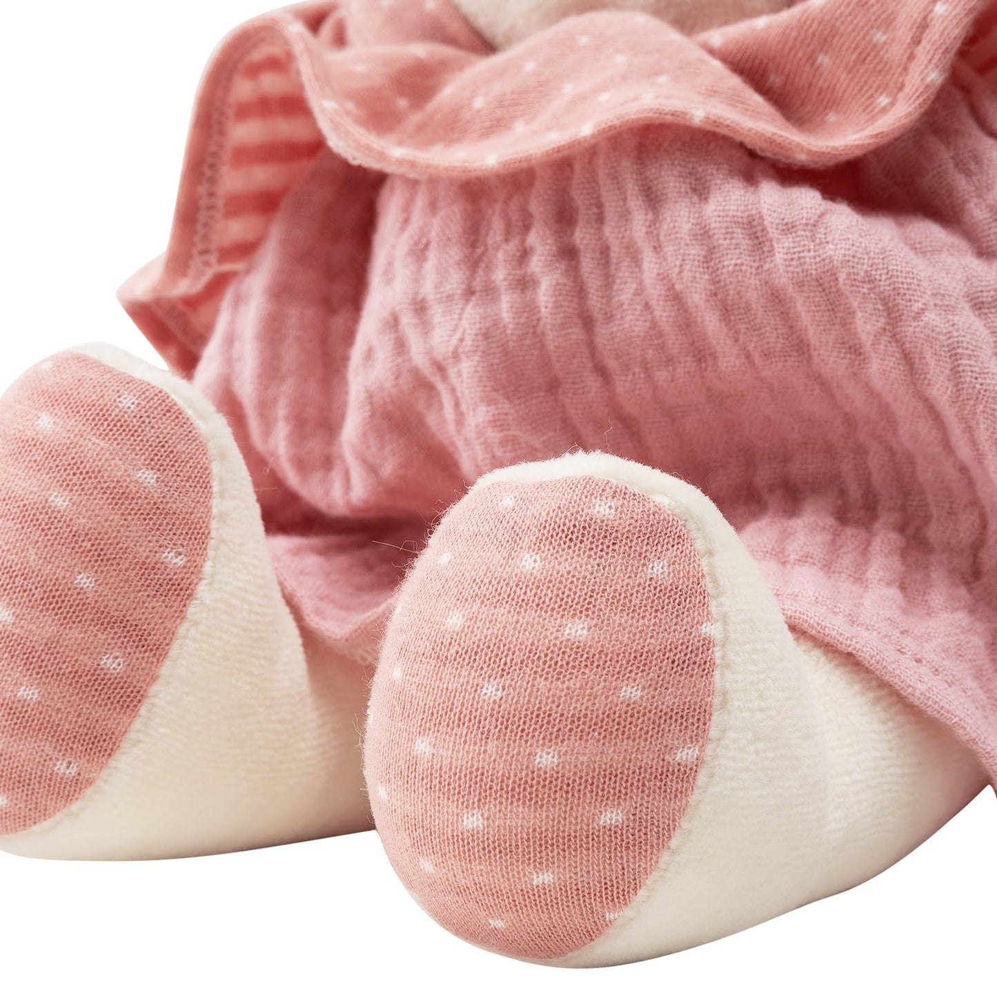 CUDDLE CORNER Bunny Stuffed Animal Organic Cotton Baby Plush Toys, Easter Stuffed Animal 7" Easter Plush Bunny Soft Cuddly Toy for Babies and Toddlers