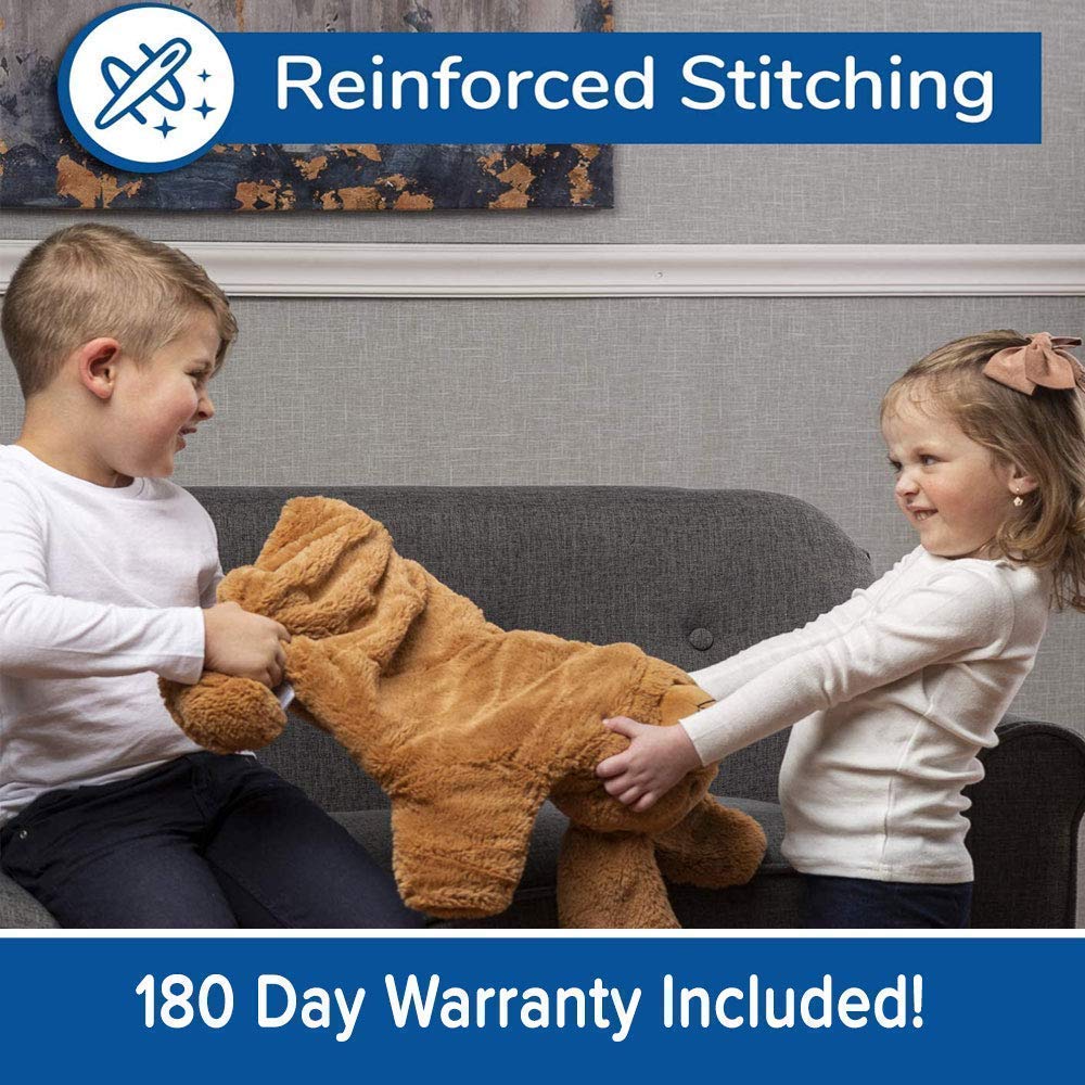 FRIENDLY CUDDLE Weighted Lap Blanket for Kids & Adults – Kids Weighted Blanket – ASD, Sensory Processing Weighted Stuffed Animals Dog Toy – Microwavable Weighted Lap Pad for Kids, 5 Lbs.