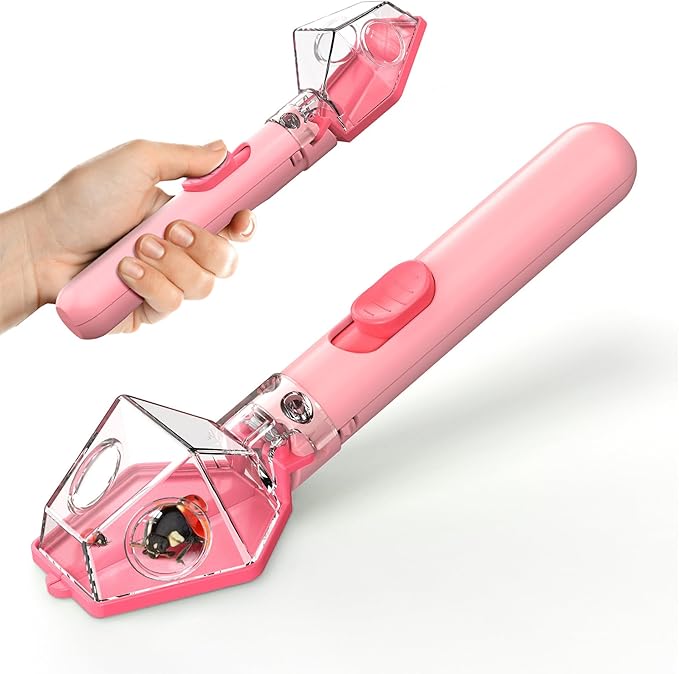 Bug Catcher for Kids, Insect Trap Kit with 6X Magnifier Glass - STEM Educational Exploration Tool for Indoor and Outdoor,Christmas Birthday Gift Toys for Adults, Boys, and Girls,Pink