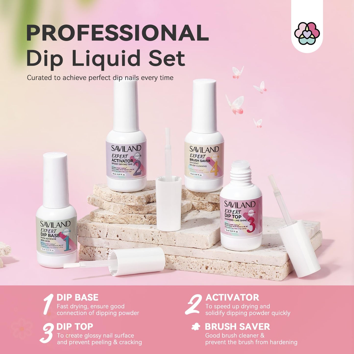 SAVILAND Dip Powder Nail Kit with Drill - 20 Colors Summer Neon Dip Nails Powder Starter Kit with Everything Dip Liquid Dipping System Base Top Coat Activator Manicure Art Salon DIY Christmas Gift
