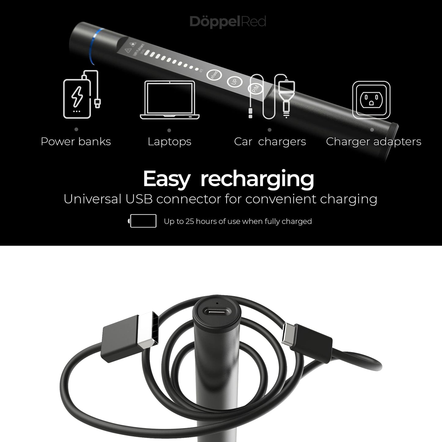 ORIONYX Hidden Camera Detector, Privacy Pen Anti-Spy Camera Finder, Bug and GPS Tracker Detector for Home, Office, and Travel - Hero Pen Hidden Device Detector, Perfect for Gift