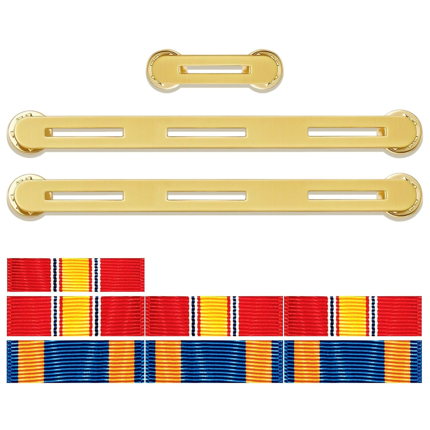 Military Ribbon Holding Bar 1 and 3 Ribbon Mounting Bar for Uniforms Organizer Holder