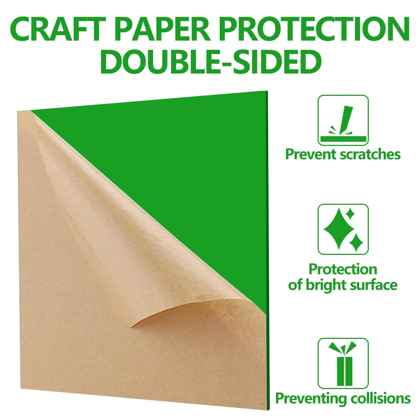 Frddiud 3 Pcs Green Transparent Acrylic Sheets, 12 x 12 x 1/8 Inch Laser Cutting Sheets for DIY Projects, Crafts, Art Display, Signs