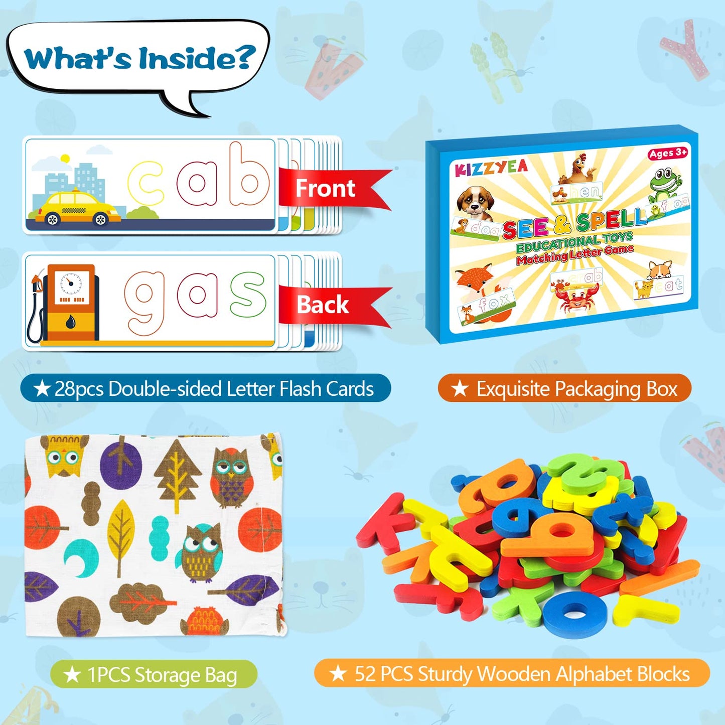 KIZZYEA Water Doodle Mat & Learning Educational Toys