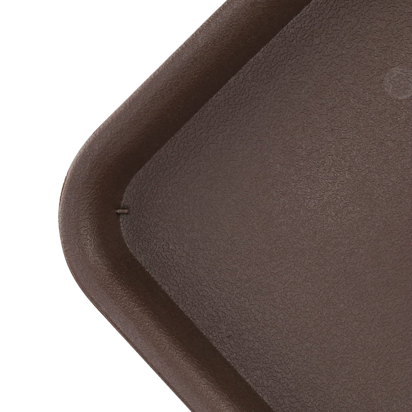 HOIGON 10 Pack 10 x 10 Inch Square Plant Saucer, Plastic Plant Saucer Drip Trays for Outdoor and Indoor Plant Pots, 1.5 Inch Deep, Dark Brown